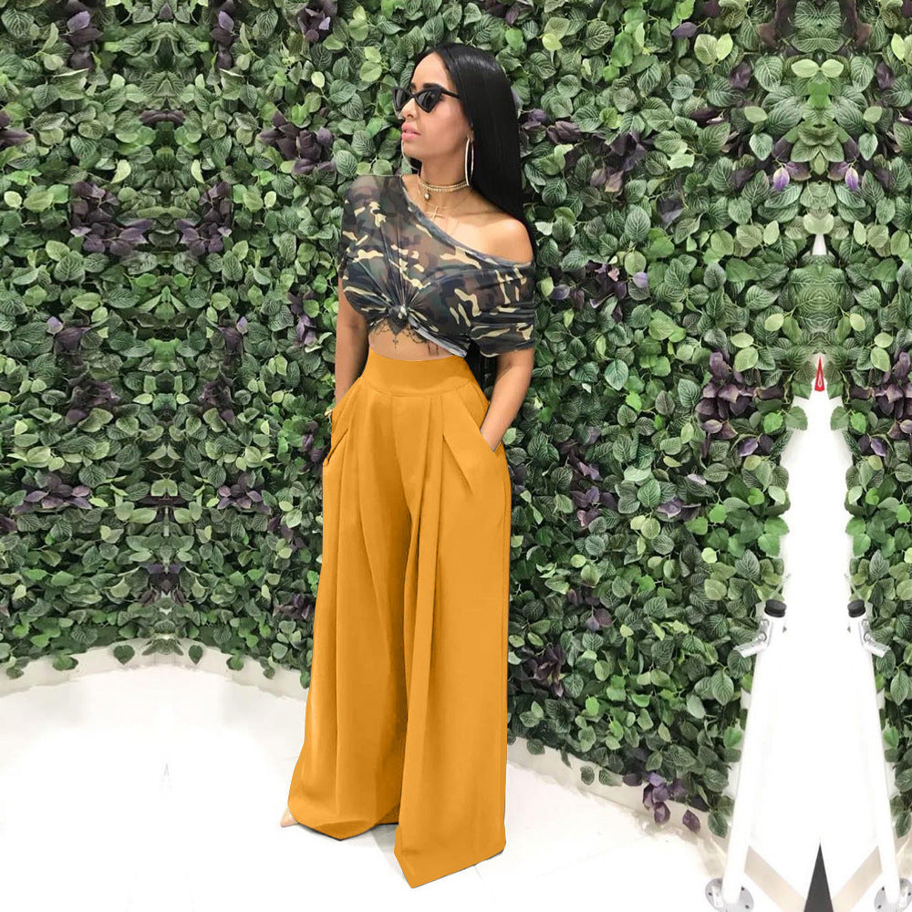 Fashion Personality Flared Trousers Wide-leg Casual Wide-leg Pants