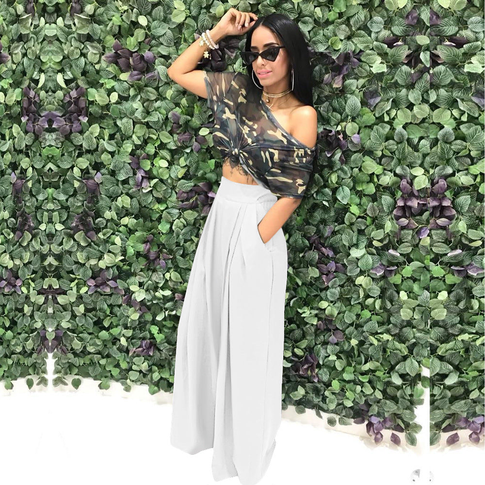 Fashion Personality Flared Trousers Wide-leg Casual Wide-leg Pants